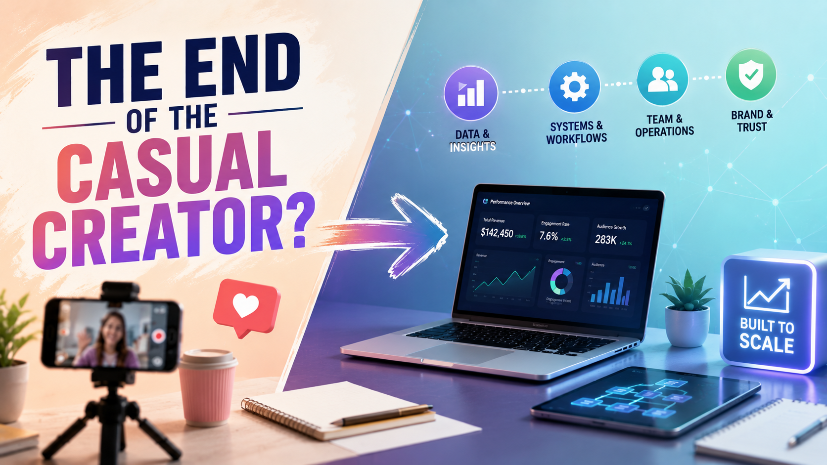 The End of the Casual Creator? Why the Creator Economy Is Becoming Infrastructure-Driven