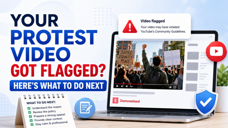 Your Protest Video Got Flagged. Here Is What Actually Happens Next